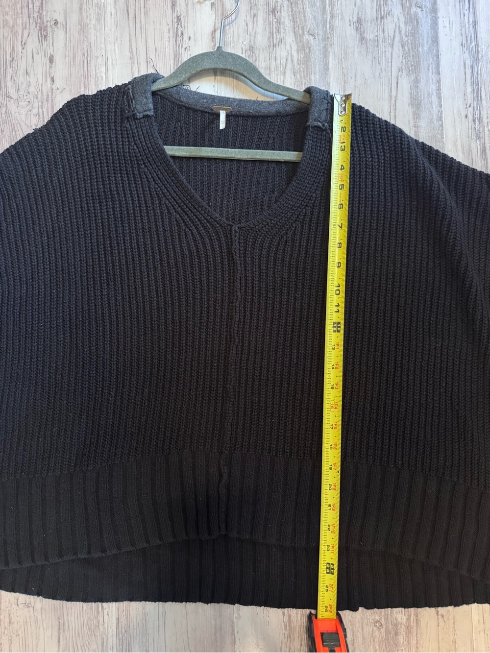 Free People Take Me Over Black Oversized Sweater XS/S - Picture 12 of 12